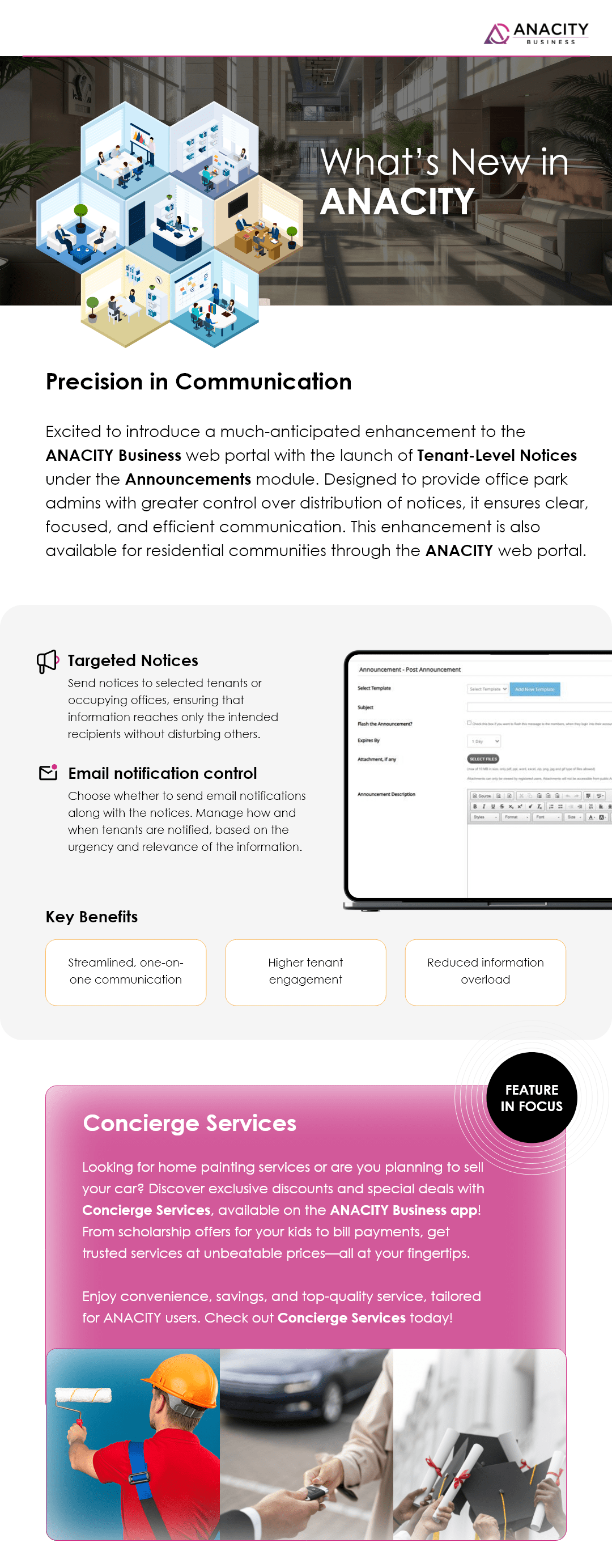Targeted Communication with Tenant-Level Notices