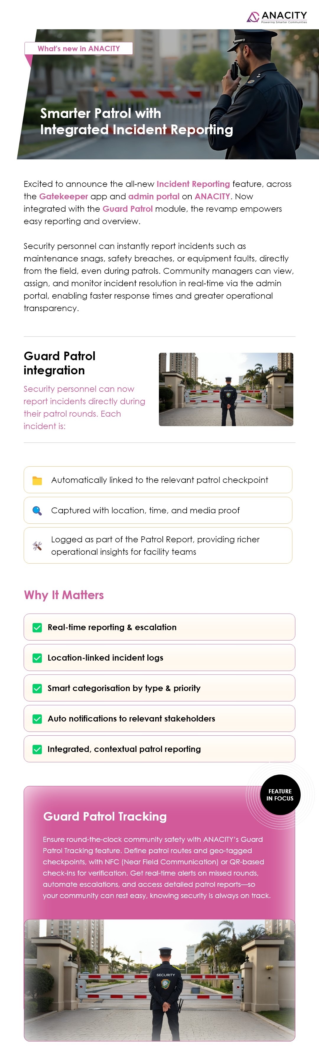 All New Incident Reporting with Guard Patrol Integration