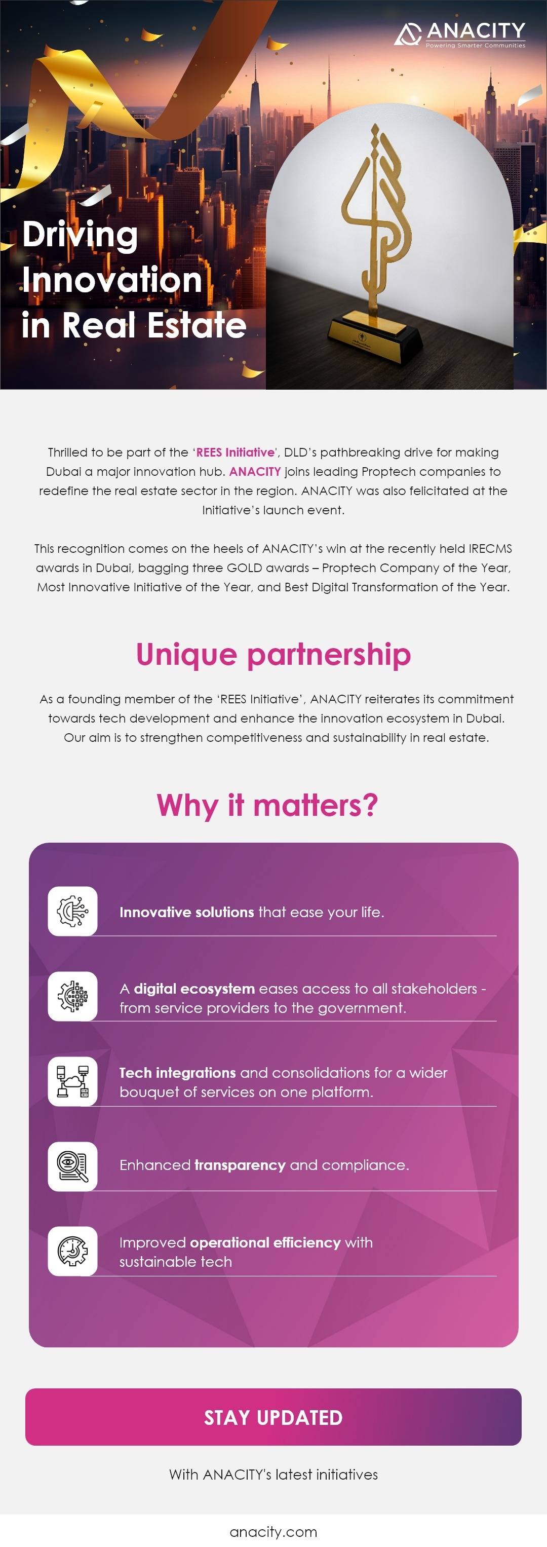 ANACITY Joins DLD’s REES Initiative