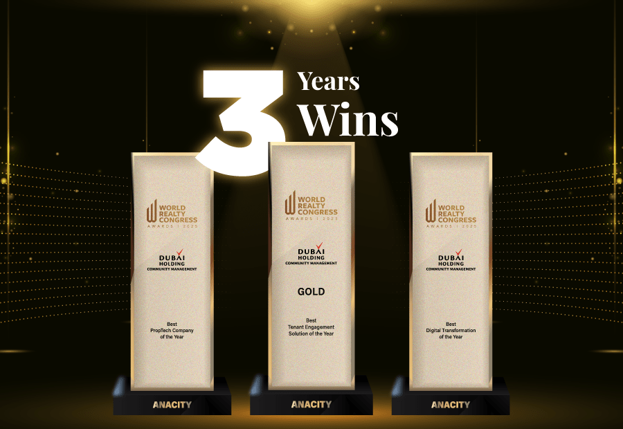 Three award trophies for WRC'25 against a black background