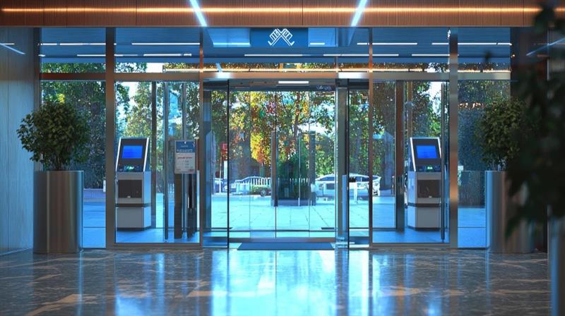 Gate kiosks to show automated visitor registration